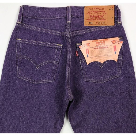 Levi's Purple Straight Leg Jeans - Picture 9 of 10